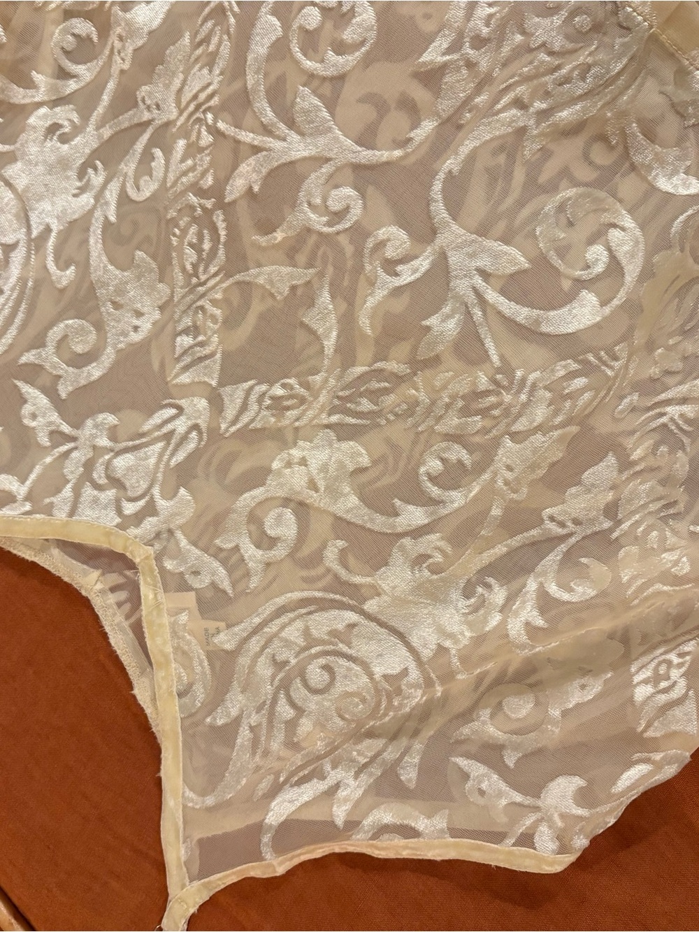 POL Sheer Tank with Velvet Details - butter yellow color SZ SM EUC - Picture 9 of 10